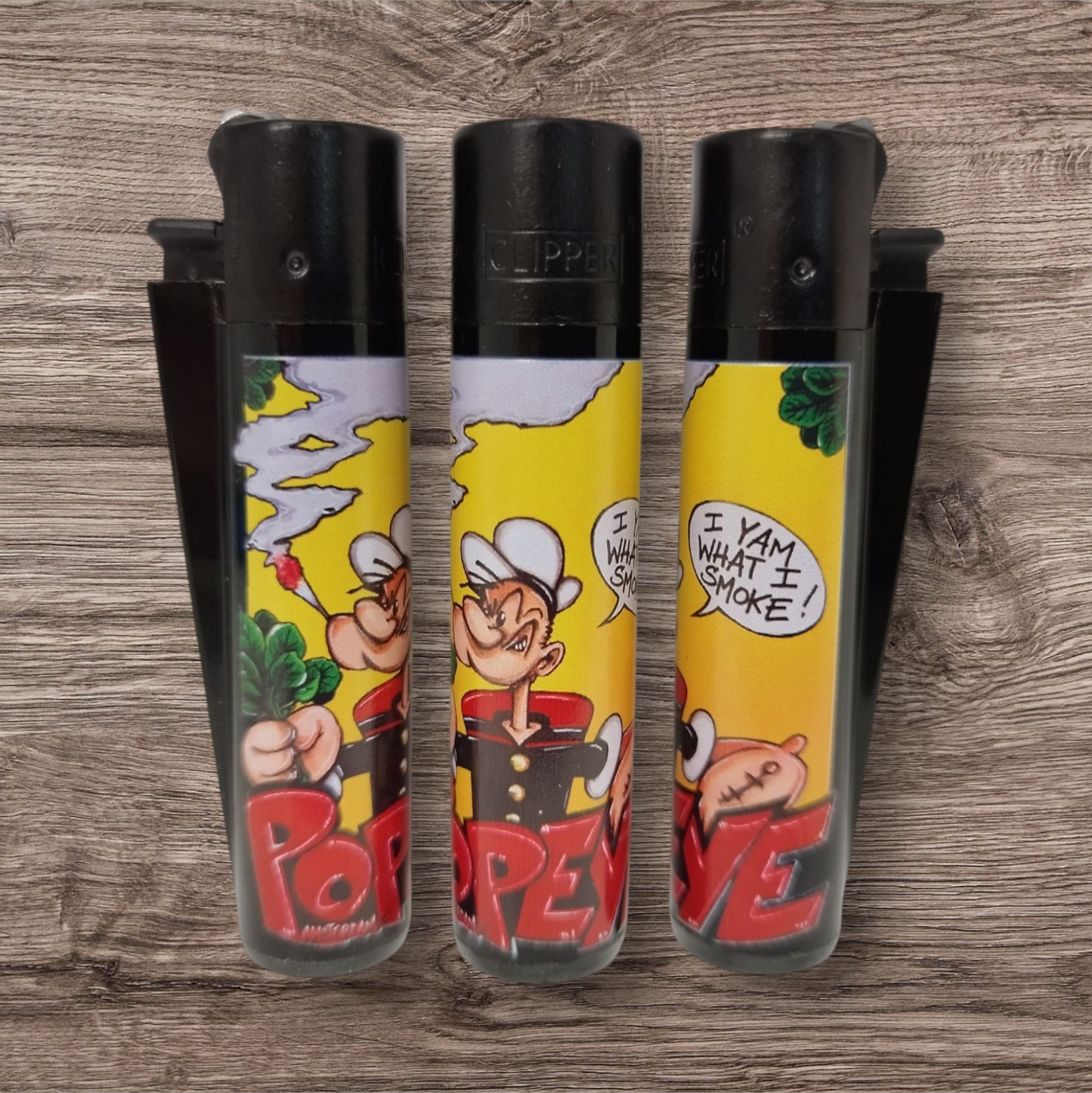 Clipper Large - Popeye Amsterdam Coffeeshop - Schwarz
