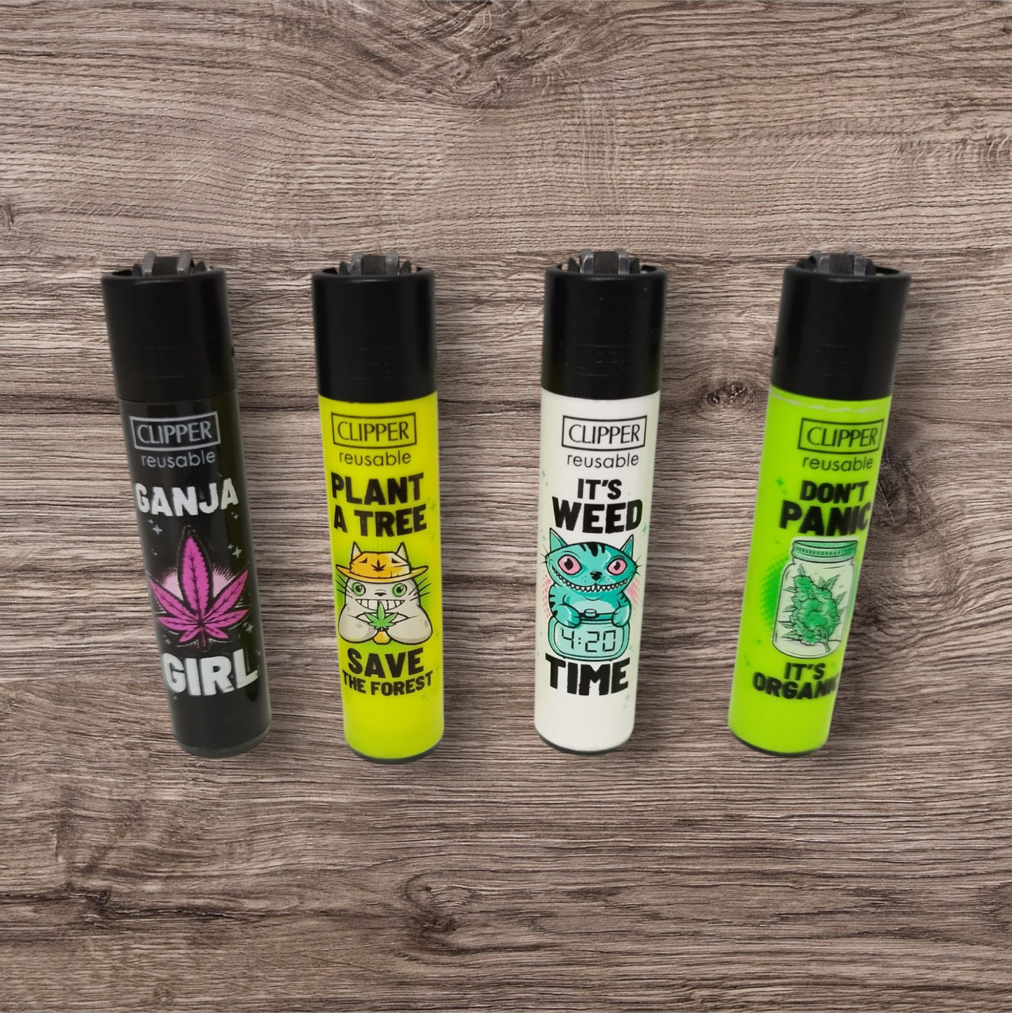 Clipper Large 4er Set - W..d Slogan 5 -