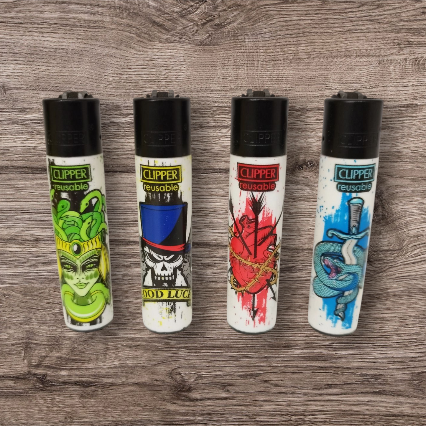 Clipper Large 4er Set - Tattoo Style -