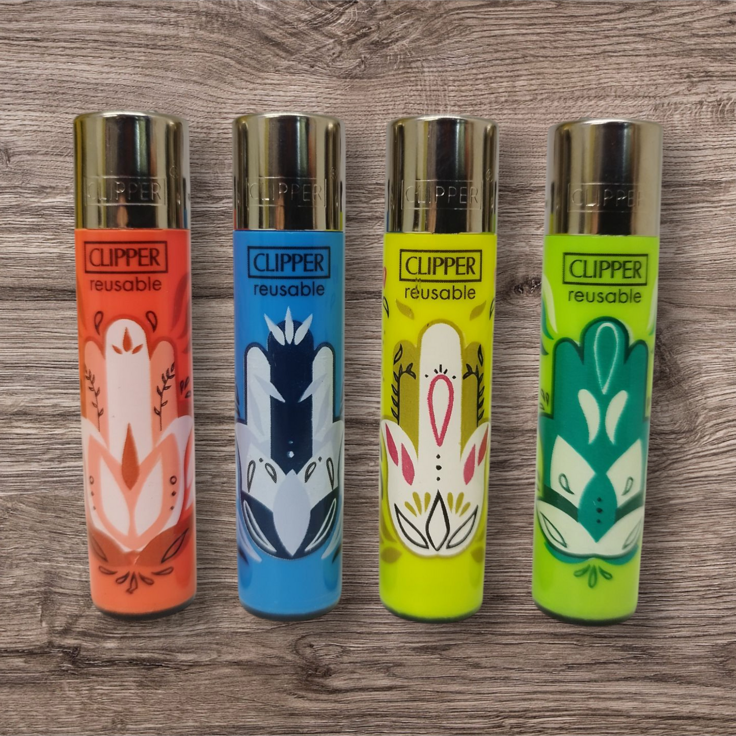 Clipper Large 4er Set - Hamsa Amulett -