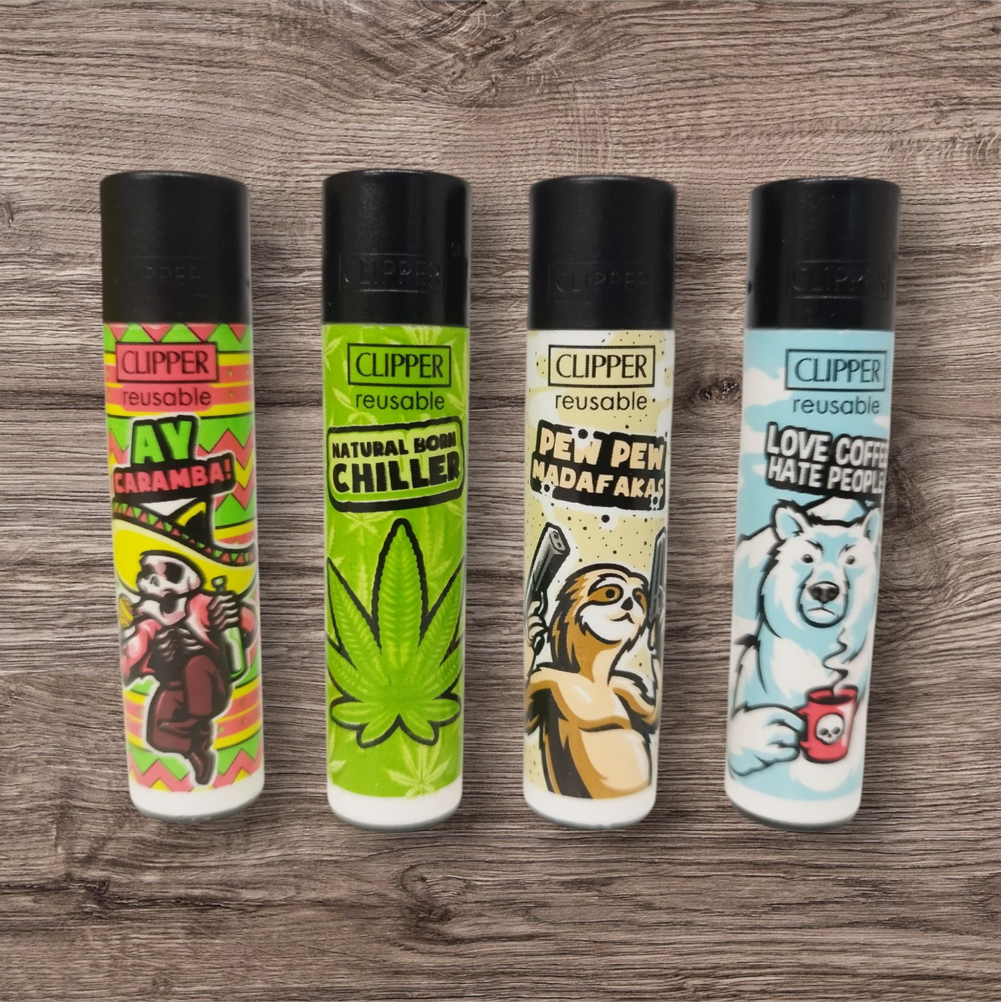 Clipper Large 4er Set - Mix Slogan 1 -