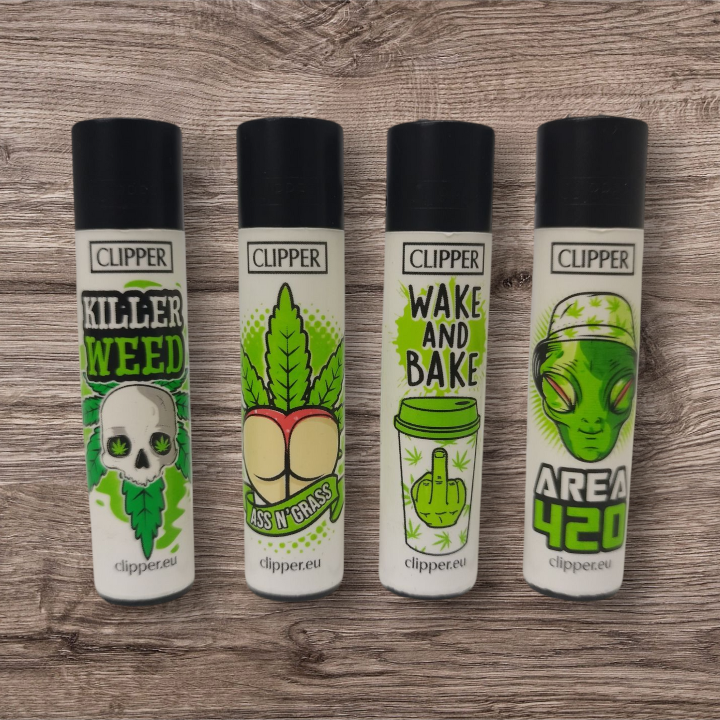Clipper Large 4er Set - W..d Slogan 2 -