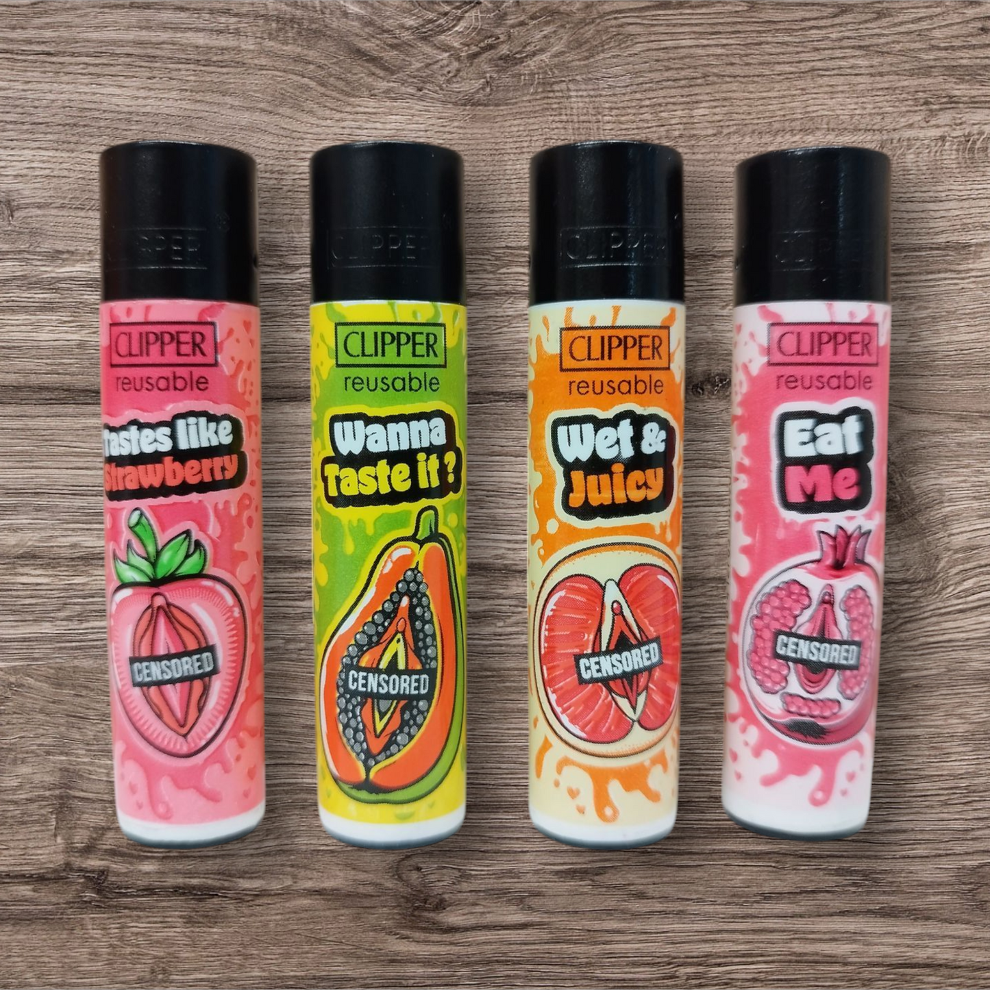 Clipper Large 4er Set - EAT YOUR FRUITS -