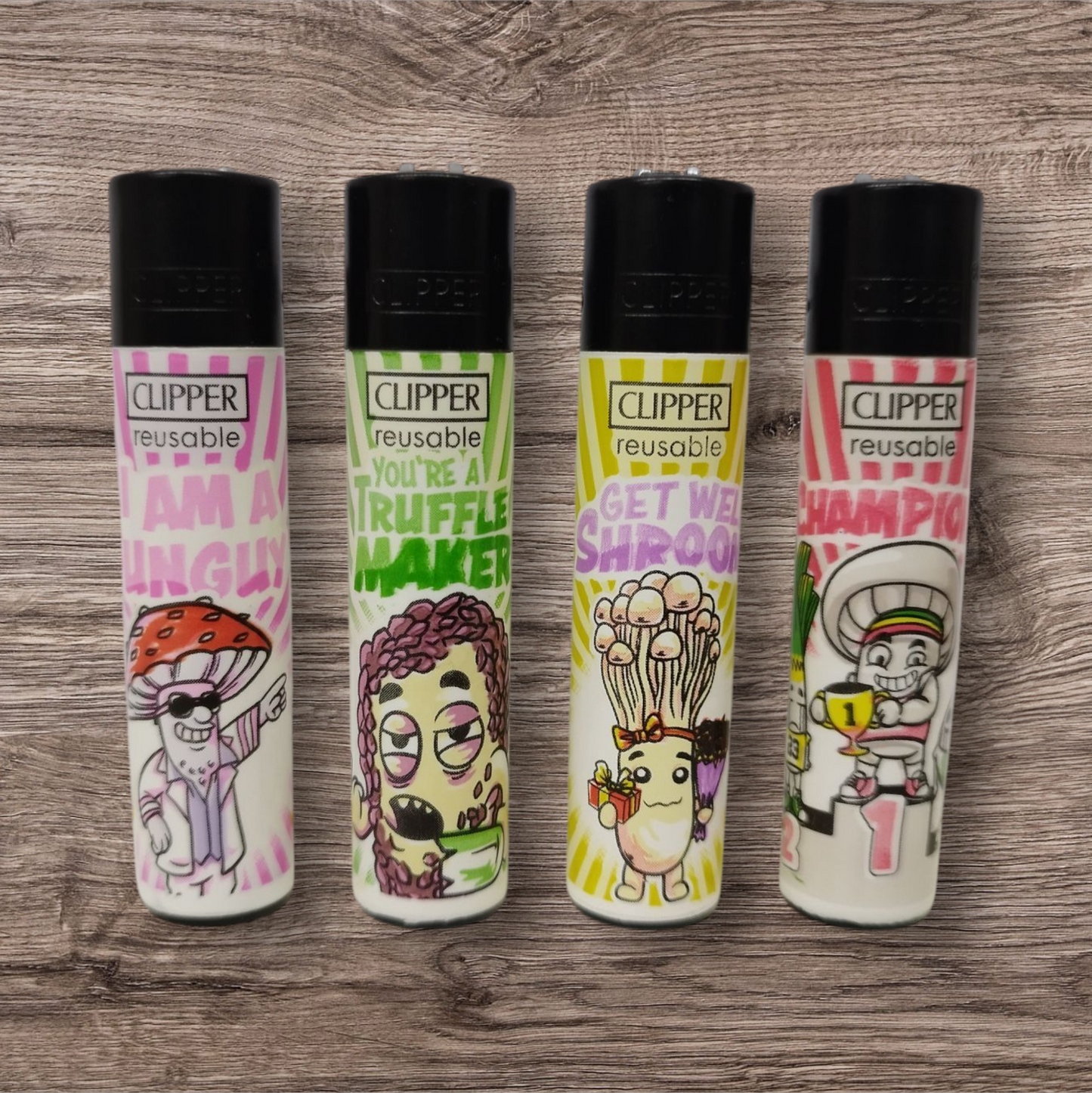 Clipper Large 4er Set " Shrooms "