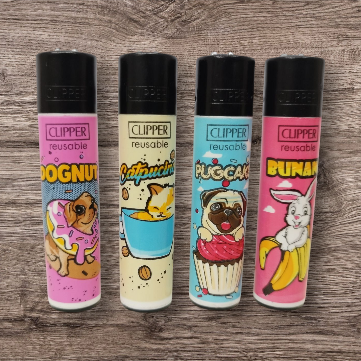Clipper Large 4er Set " Foody Animals "