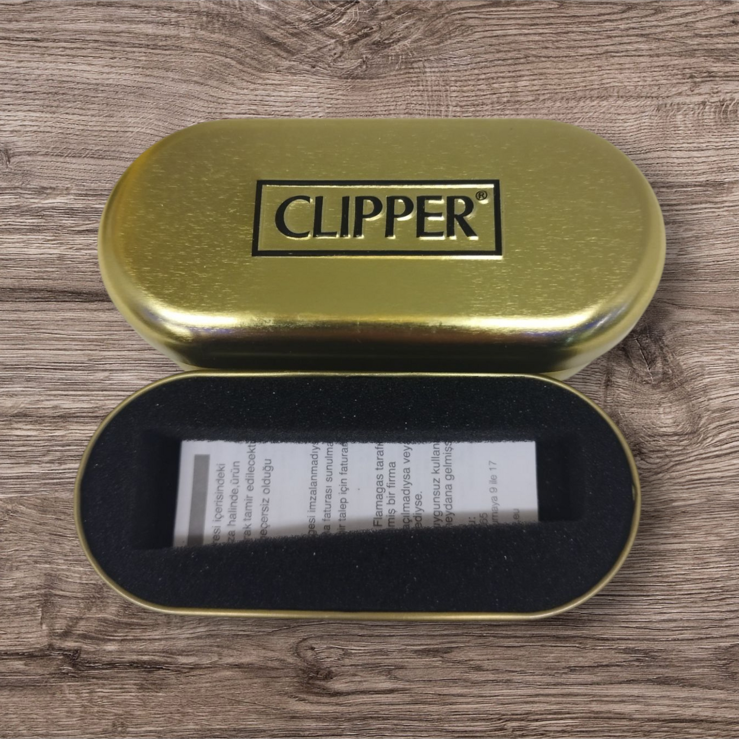 Clipper Blechdose Für Metall Clipper - Gold -