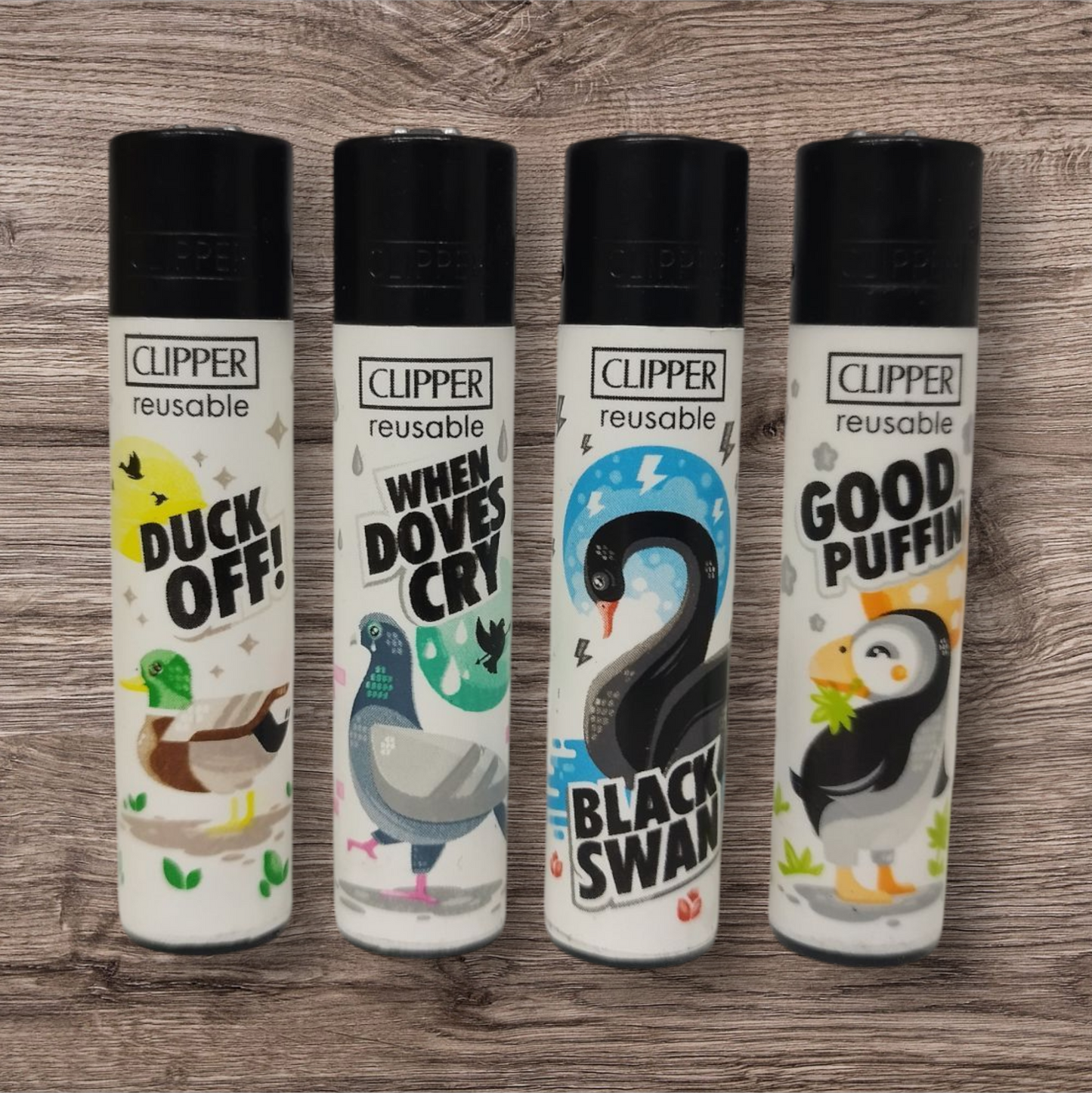 Clipper Large 4er Set - Birds -