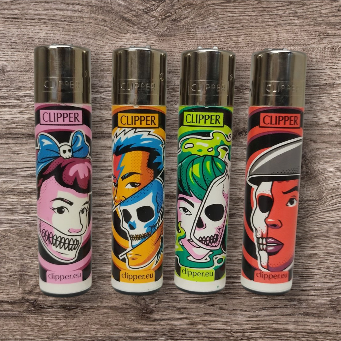 Clipper Large 4er Set - Skulls 16 -