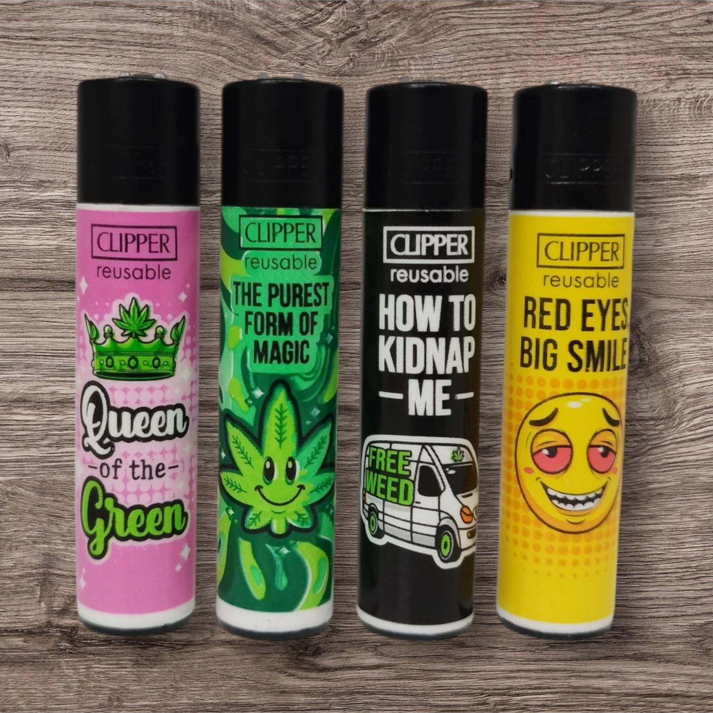 Clipper Large 4er Set - W..d Slogan 14 -