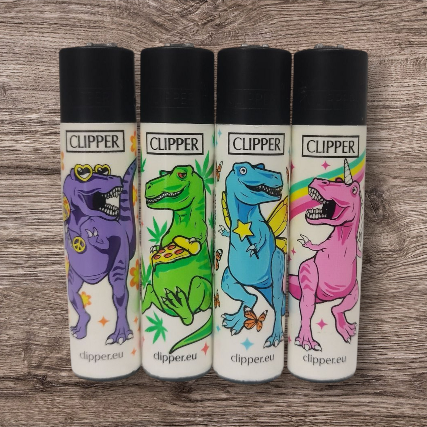 Clipper Large 4er Set - Kitsch Dinos - Erstauflage