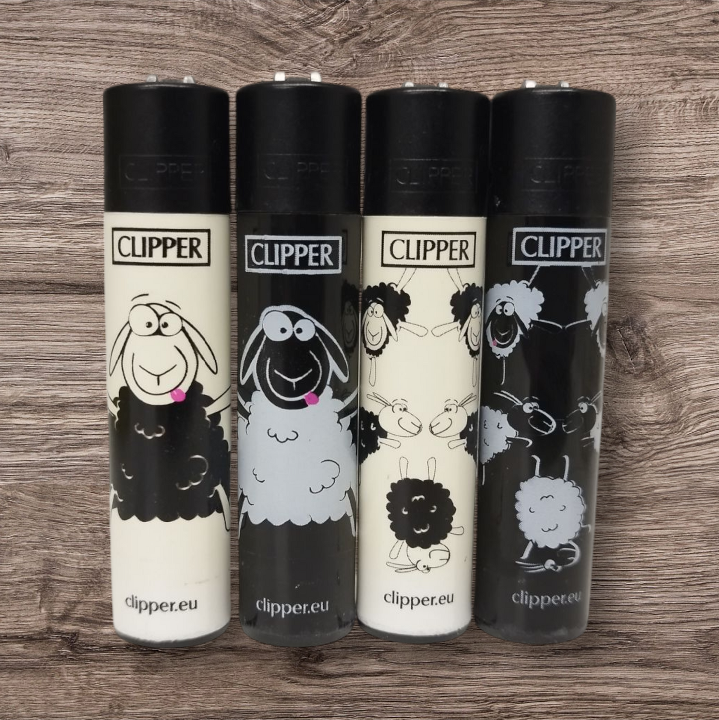 Clipper Large 4er Set - Animals 17 - Red Pin