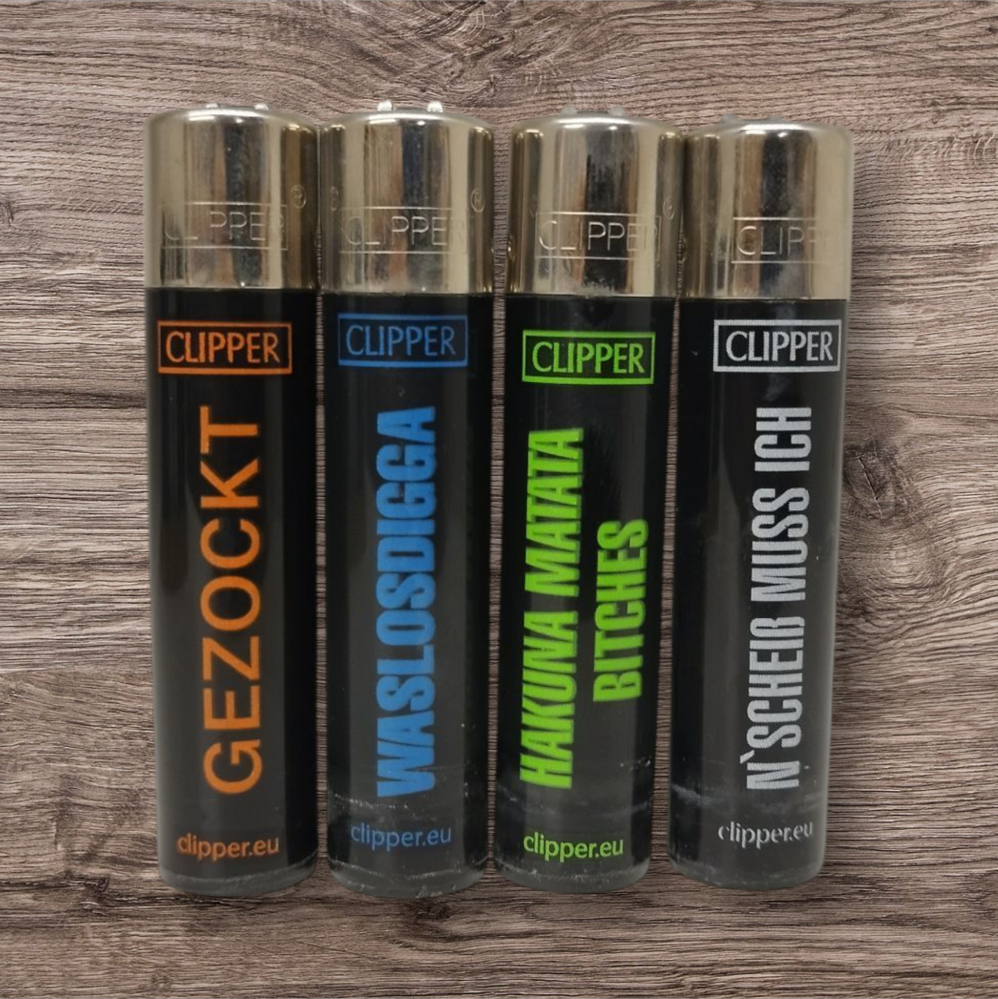 Clipper Large 4er Set - Sentences XX - Red Pin