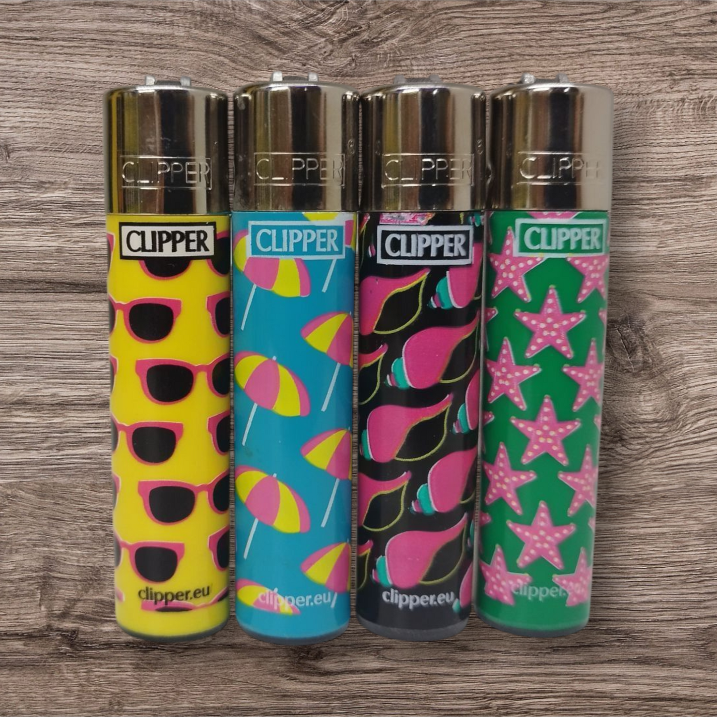 Clipper Large 4er Set - Summer - Red Pin