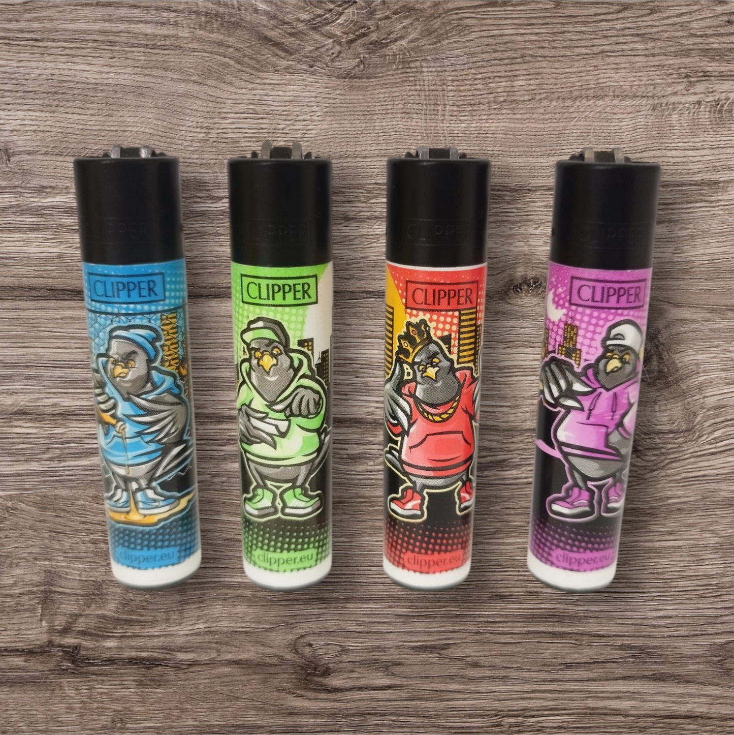 Clipper Large - D.pe Birds - 4er Set