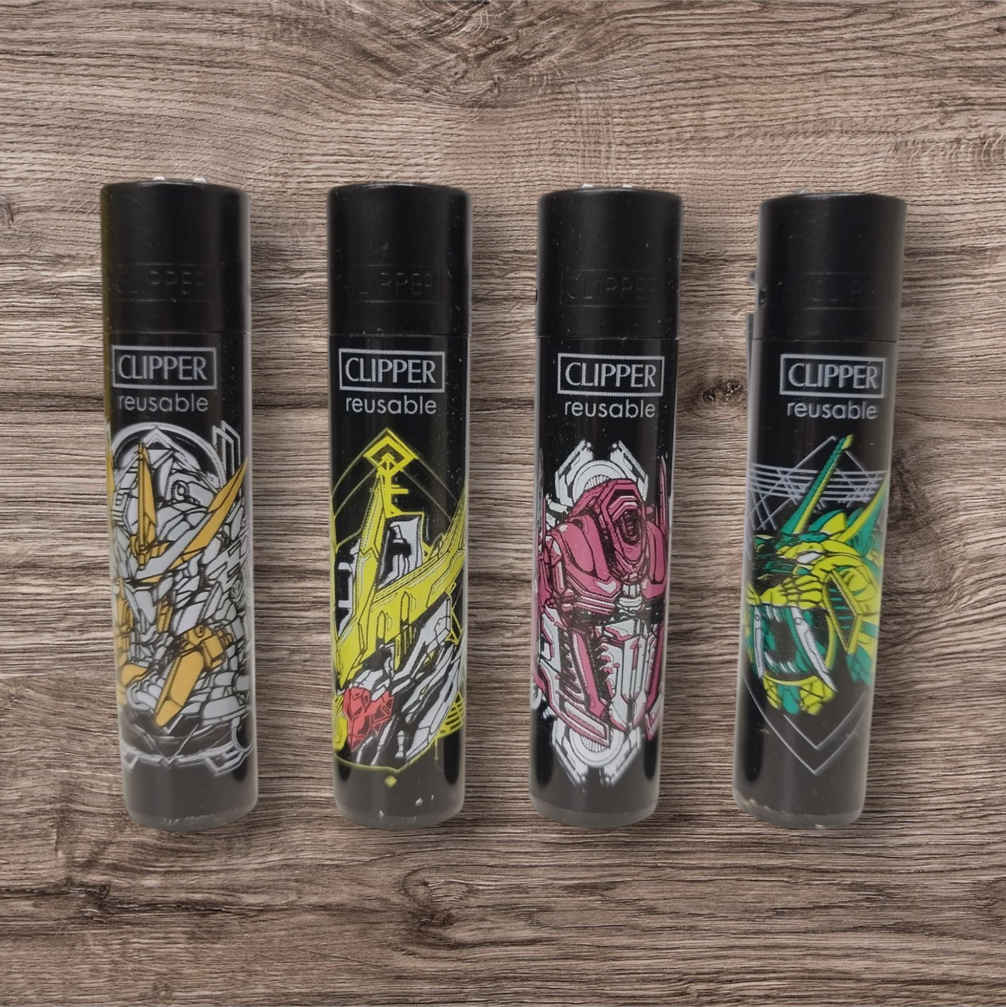 Clipper Large 4er Set - Robot Invasion -