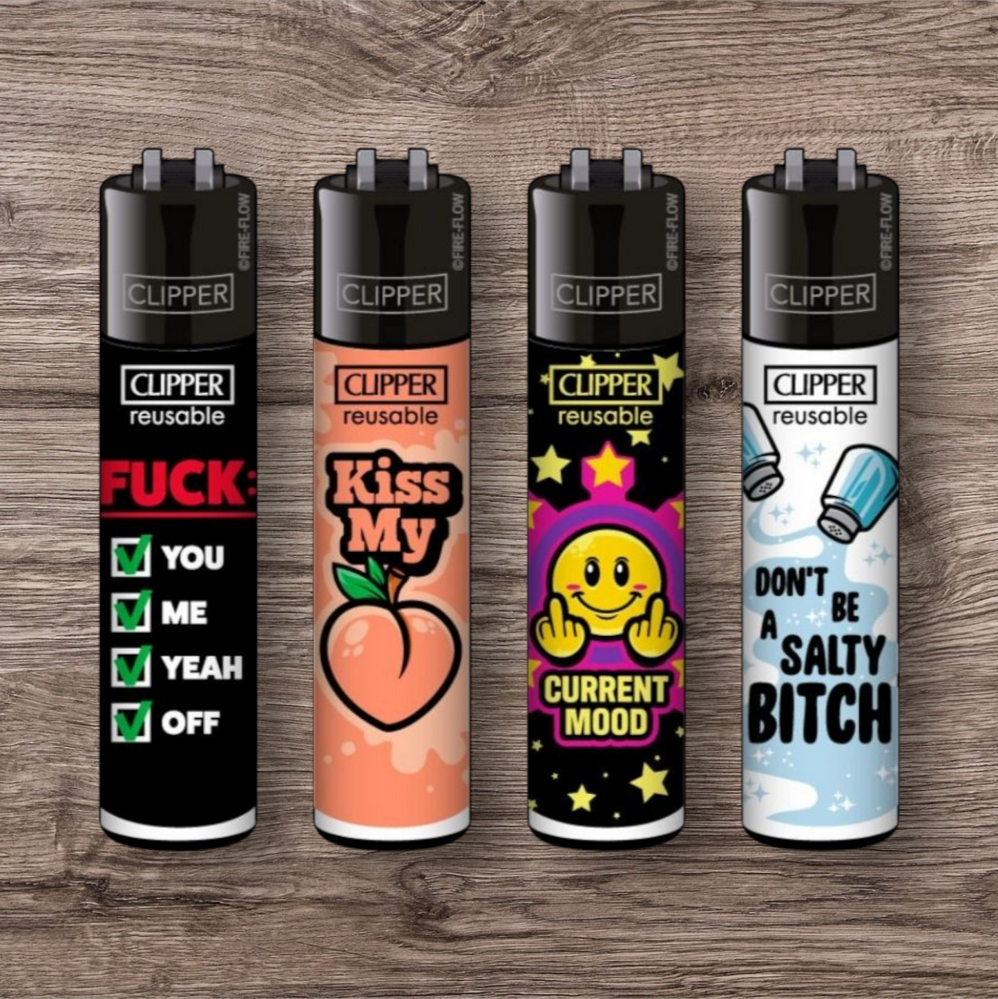 Clipper Large 4er Set - Mix Slogan #13 -