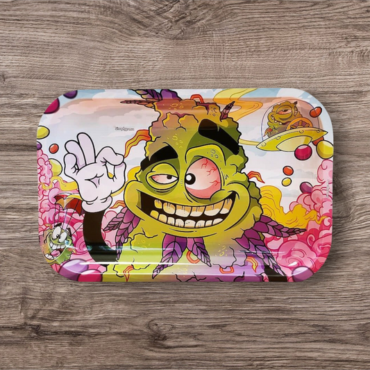 Zkittlez Small Metall Rolling Tray  14 × 18 × 1,5 cm