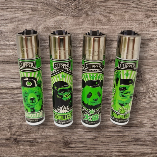 Clipper Large 4er Set - 420 Animals - Red Pin