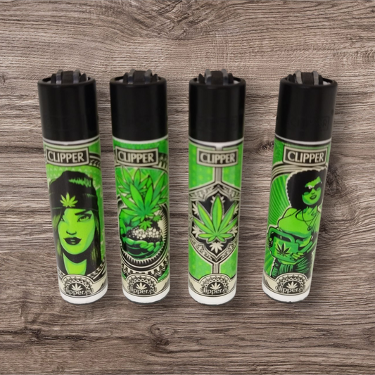 Clipper Large 4er Set " Grass Art #2 " - Red Pin - 1st Edition