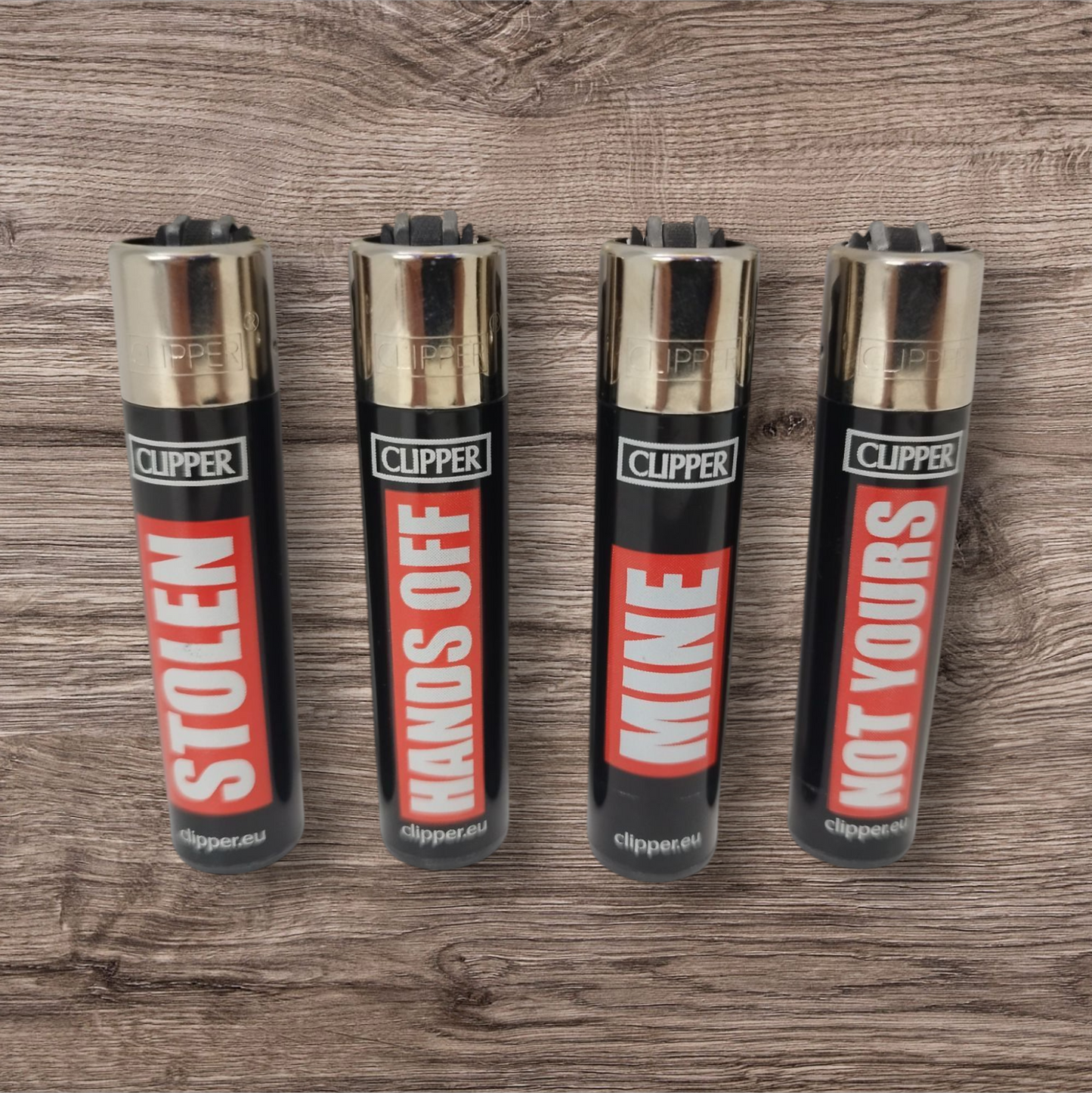 Clipper Large 4er Set - Statements - Red Pin