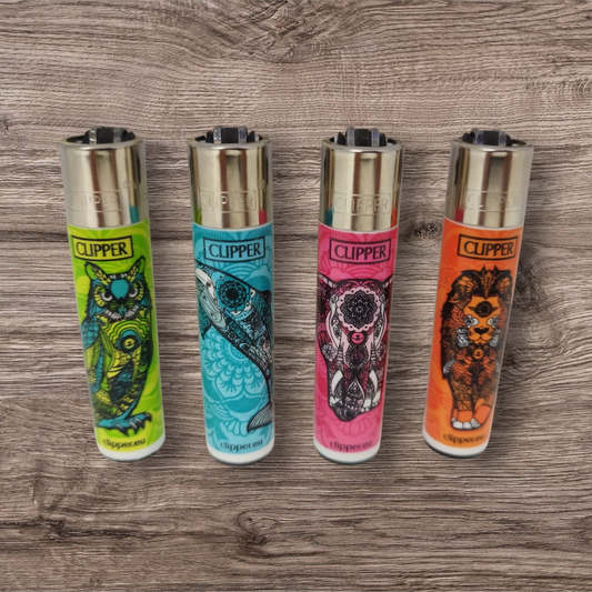 Clipper Large 4er Set - Animal Mandala -