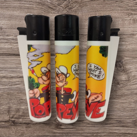 Clipper Large - Popeye Amsterdam Coffeeshop - Weiß