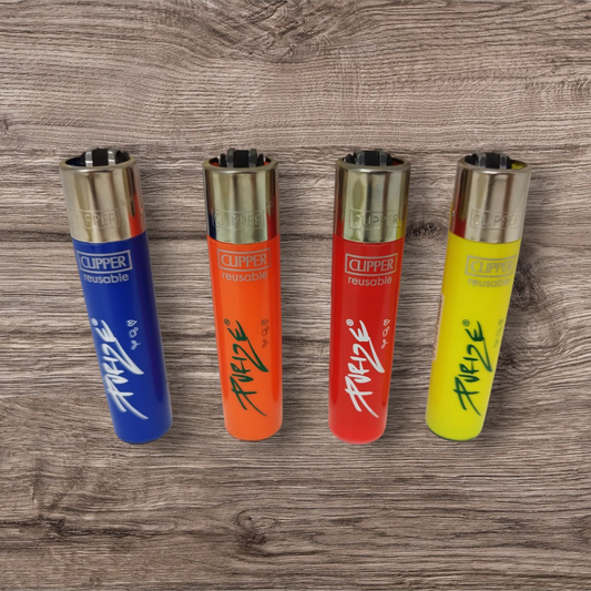 Clipper Feuerzeug 4er Set - Purzie - solid
