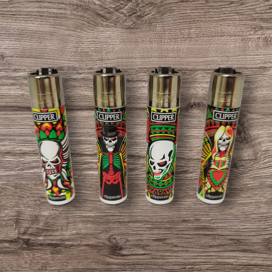 Clipper Large 4er Set - Skulls Angels -