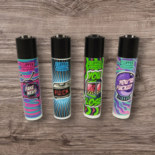 Clipper Large 4er Set - Mix Slogan #2 -