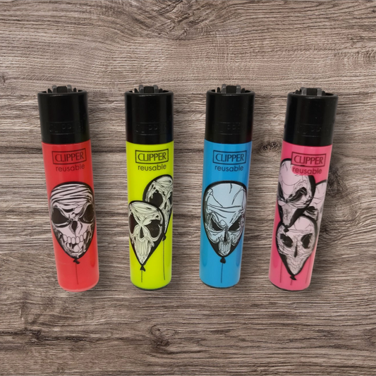 Clipper  Large 4er Set - Balloon Skulls -