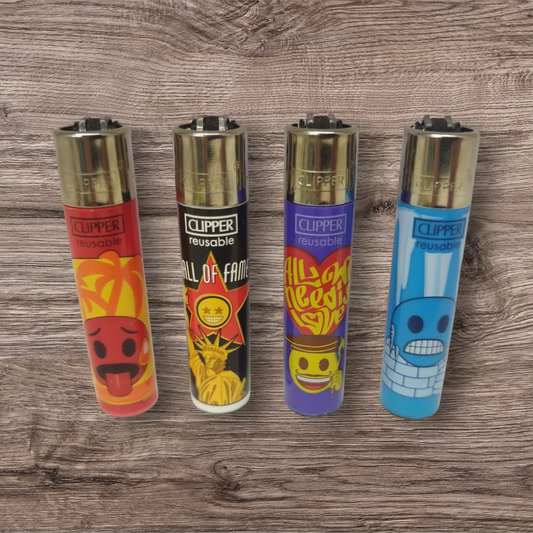 Clipper Large 4er Set - Emoji Cities -