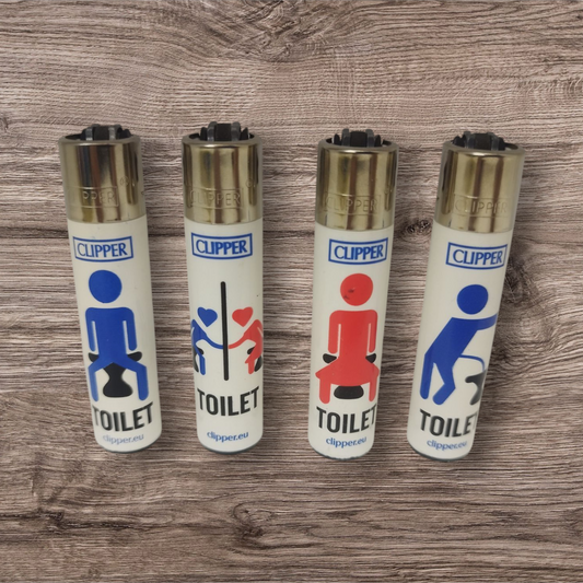 Clipper Large 4er Set - Toilet Statements - Red Pin
