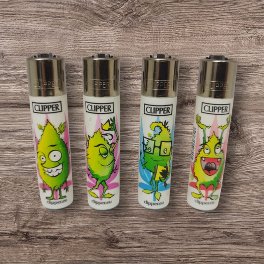 Clipper Large 4er Set  - Leaves Faces -