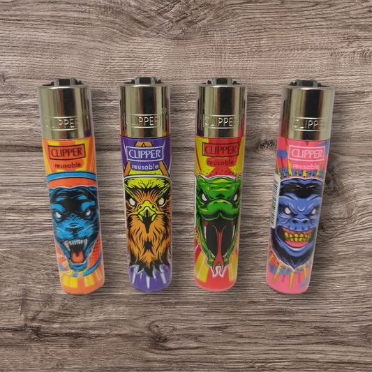 Clipper Large 4er Set - Mad Animals -