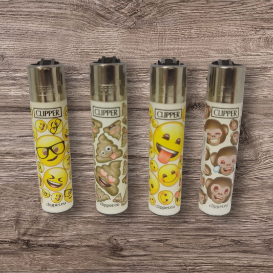 Clipper Large 4er Set emojis #3  "Red Pin"