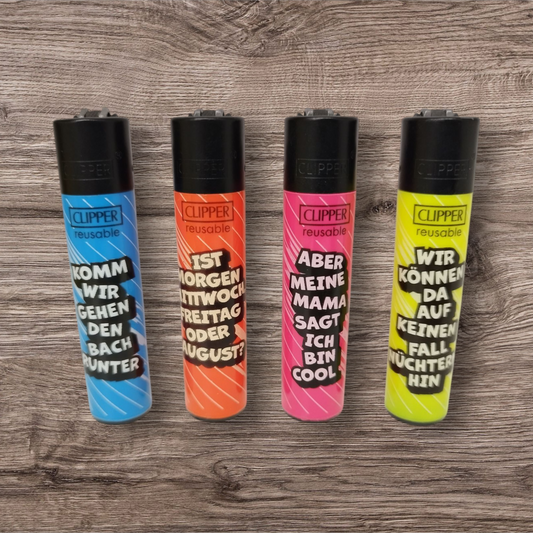 Clipper Large 4er Set  - Slogan 30 -