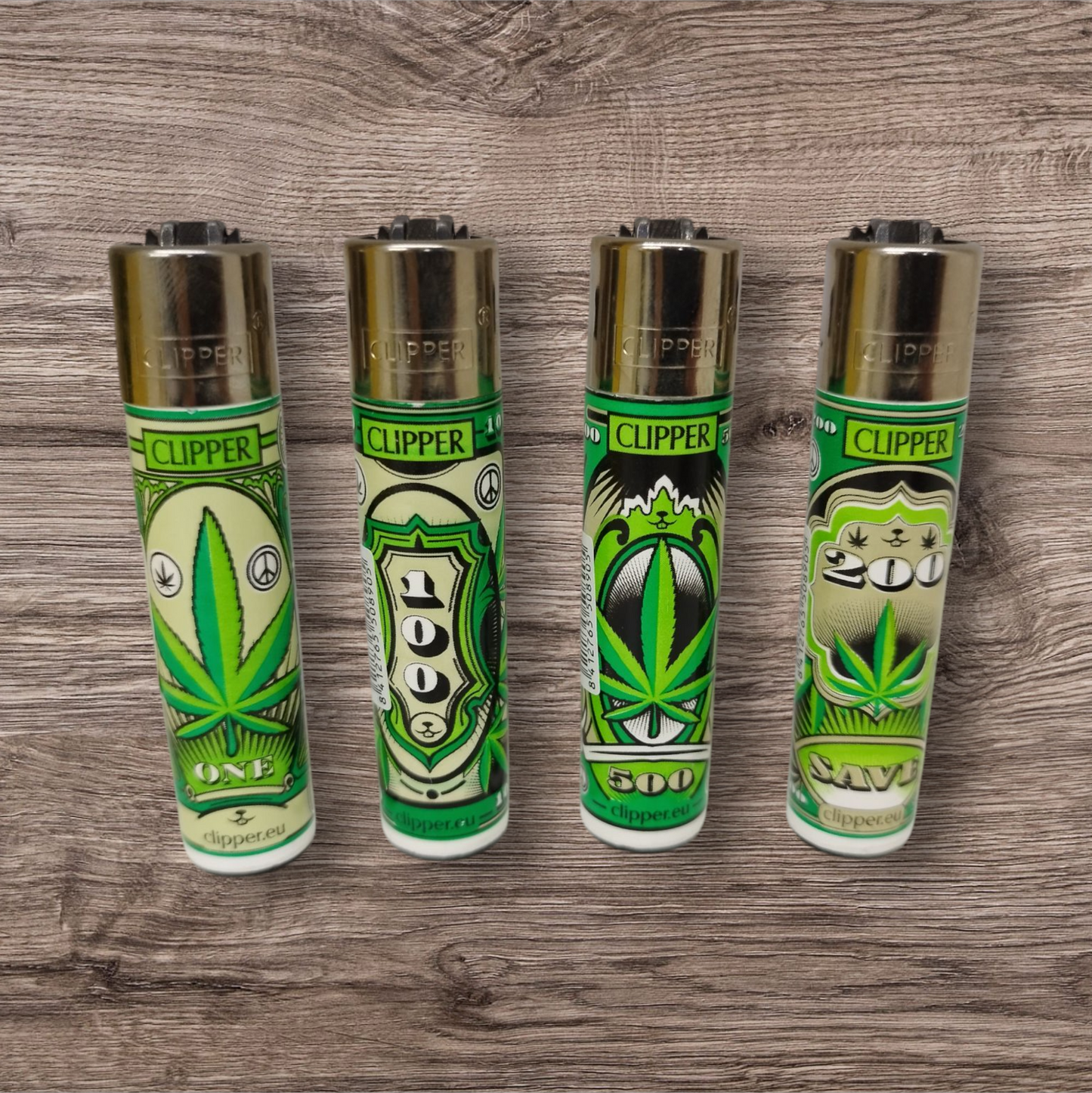 Clipper Large 4er Set  - Dollar Leaves  -