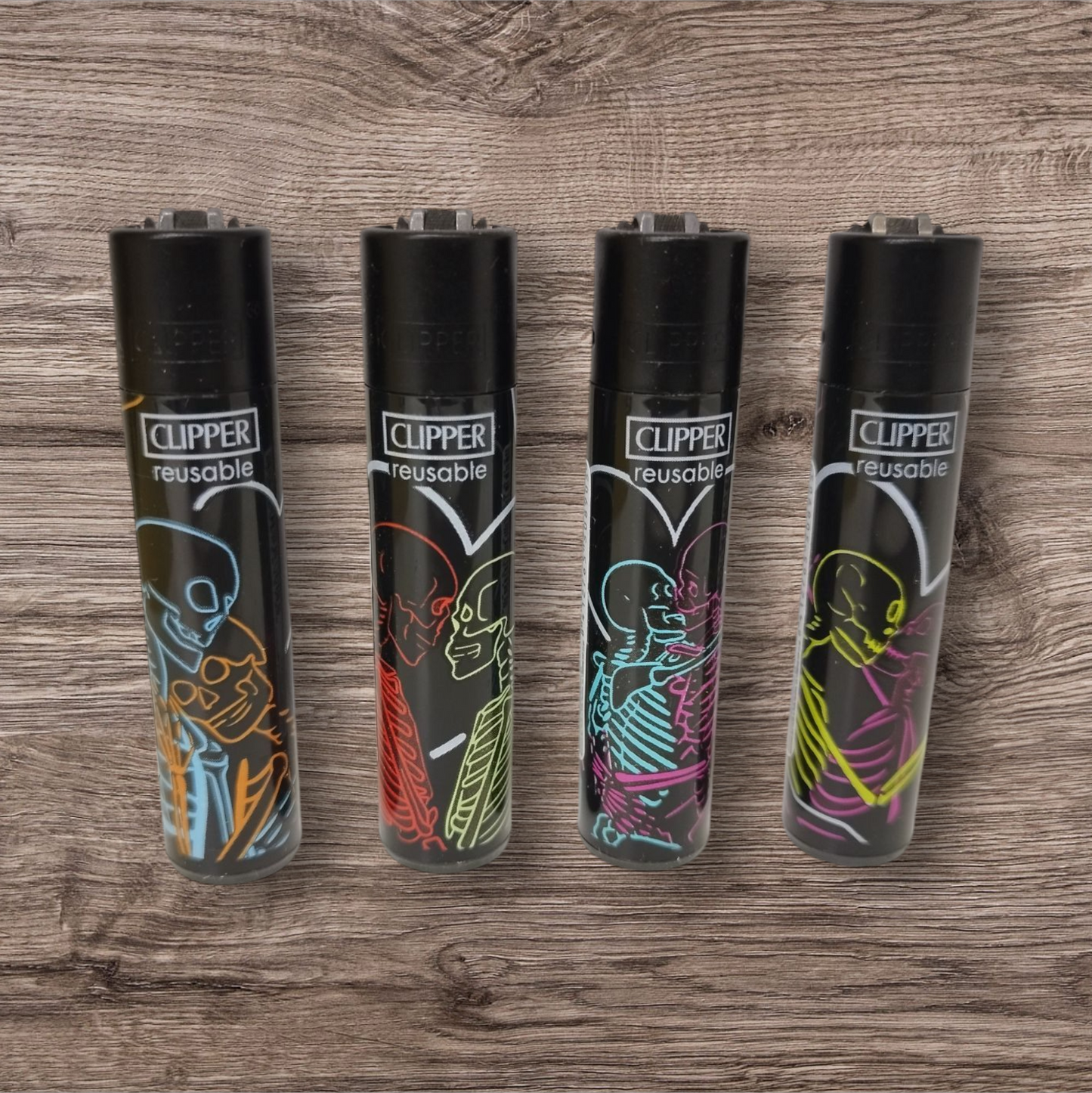 Clipper Large 4er Set - Loving Skulls 1 -