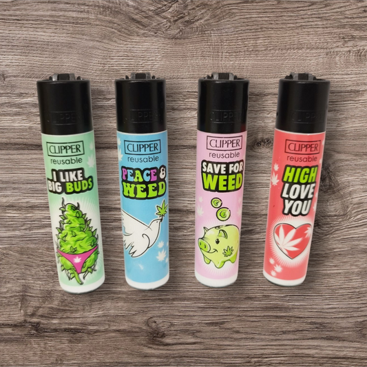 Clipper Large 4er Set - W..d Slogan 11