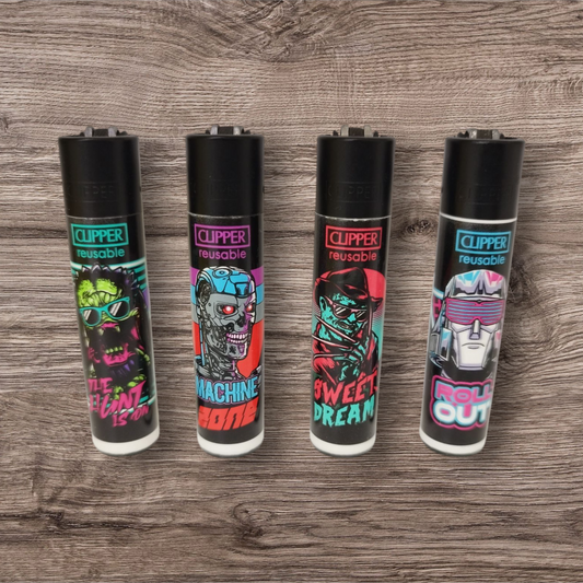 Clipper Large 4er Set - Retro Wave 3 -