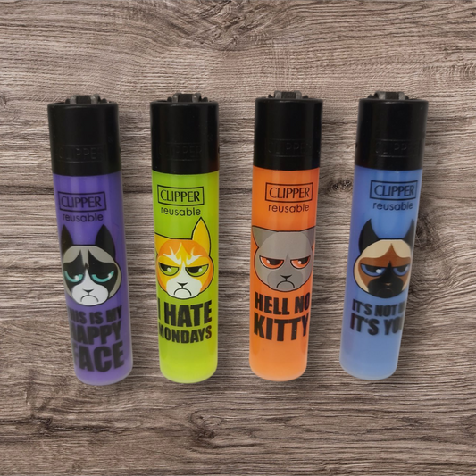 Clipper Large 4er Set - Angry Catz -