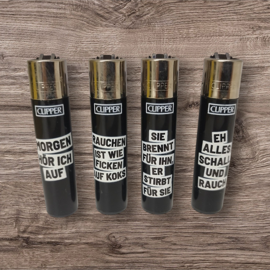 Clipper Large 4er Set - FFX - Rauchersprüche 2 -