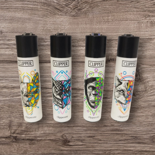 Clipper Large 4er Set  - Geometrical Animals -