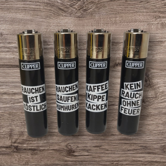 Clipper Large 4er Set - FFX - Rauchersprüche 1 -