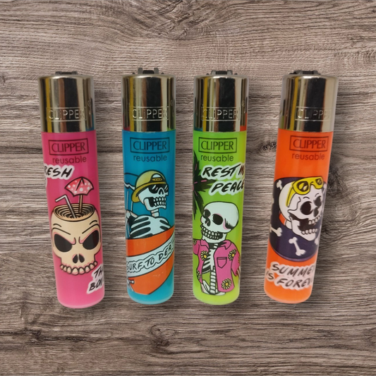 Clipper Large 4er Set - Summer Skulls -