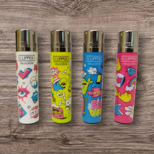 Clipper Large 4er Set - Sticker Pattern -