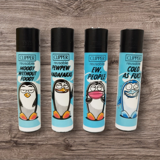 Clipper Large 4er Set - Pinguine 2 -