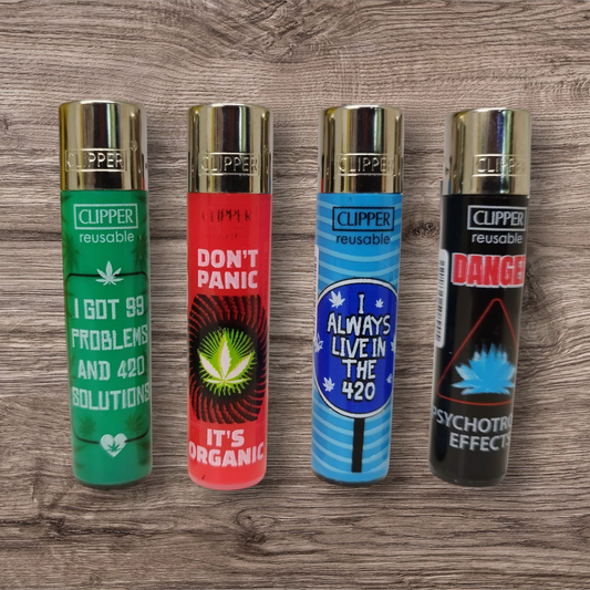 Clipper Large 4er Set - Weed Warning -