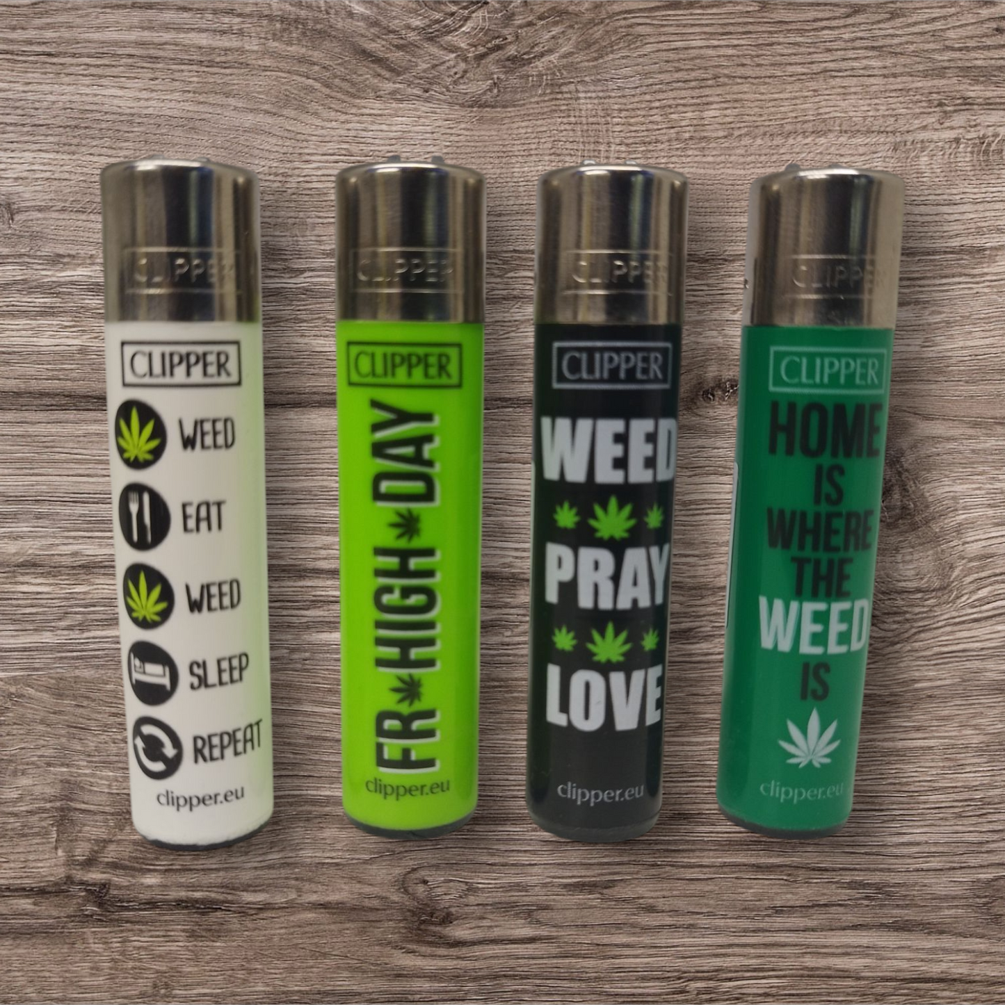Clipper Large 4er Set - Leaf Slogans -