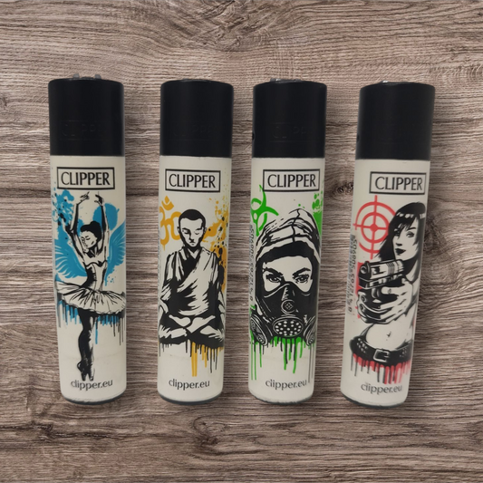 Clipper Large 4er Set - StreetArt 6 - Red Pin